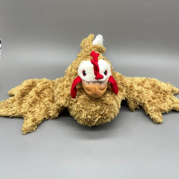 Folkmanis Chicken Hen Puppet 13" Two Handed Plush Pretend Play Toy NO LEGS - Picture 1 of 9